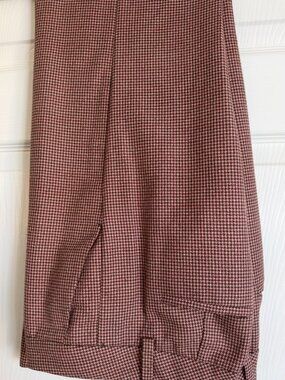 The Limited Dress Pants Size 0 Rose Brown Mini Check 33" Inseam